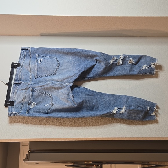 Torrid High Rise Straight Destructed Jeans (Short Length) - Picture 3 of 3